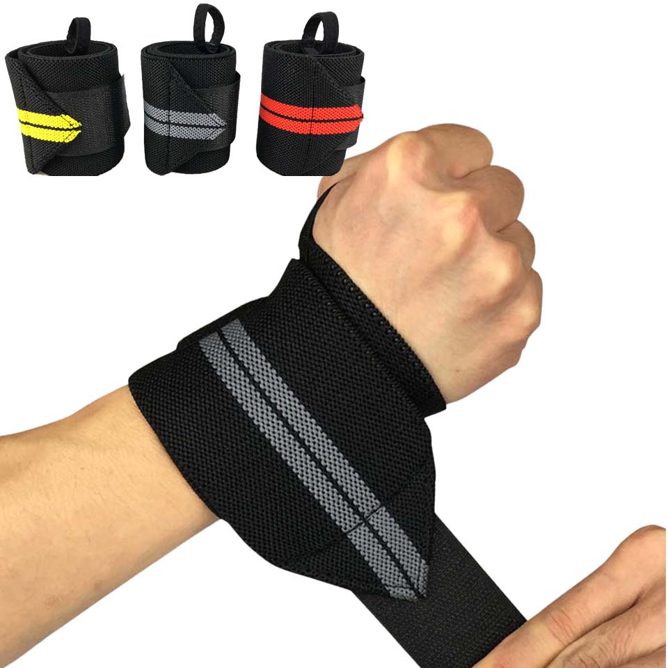 One Piece Weight Lifting Wrist Wraps Thumb Support Straps Gym Winding Bracers Fitness Crossfit