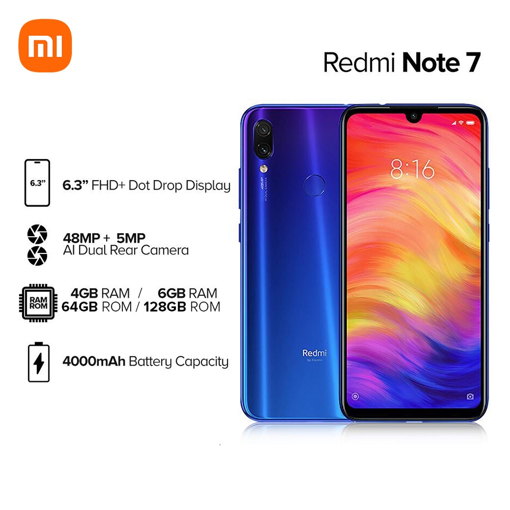 Redmi Note 7 4gb Ram 64gb Rom Octa Core 22 Ghz Shopee Philippines 6929