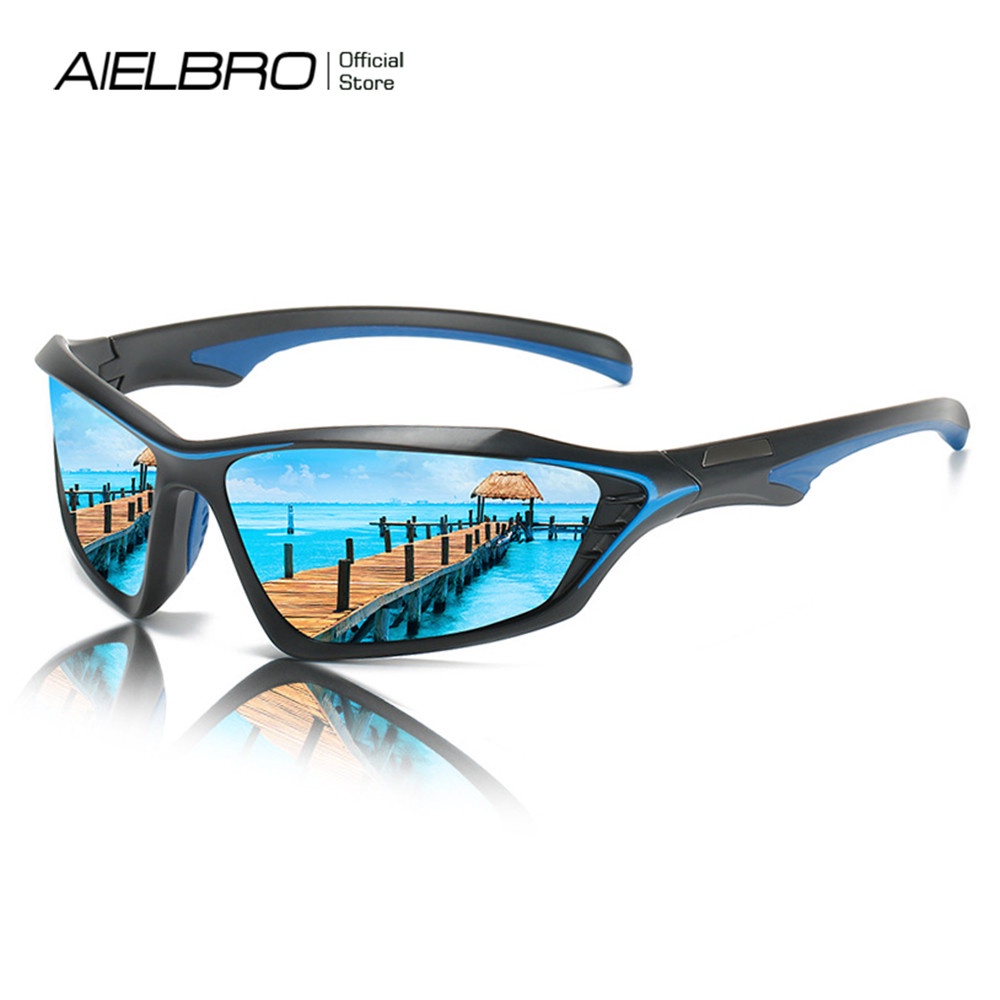 AIELBRO Cycling Glasses for Men Polarized Cycling Glasses Bicycle