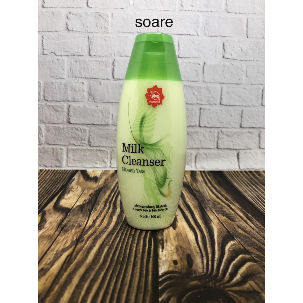 Viva Cosmetics Milk Cleanser Green Tea 100ml Shopee Philippines