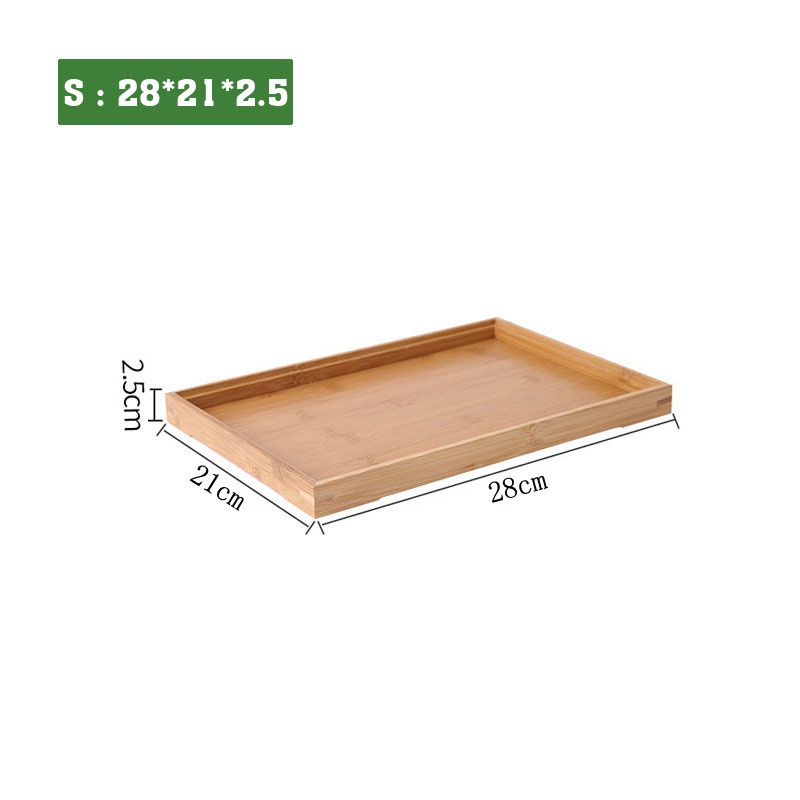 Bamboo Serving Tray Japanese-style Bamboo Wooden Tray Breakfast Saucer ...