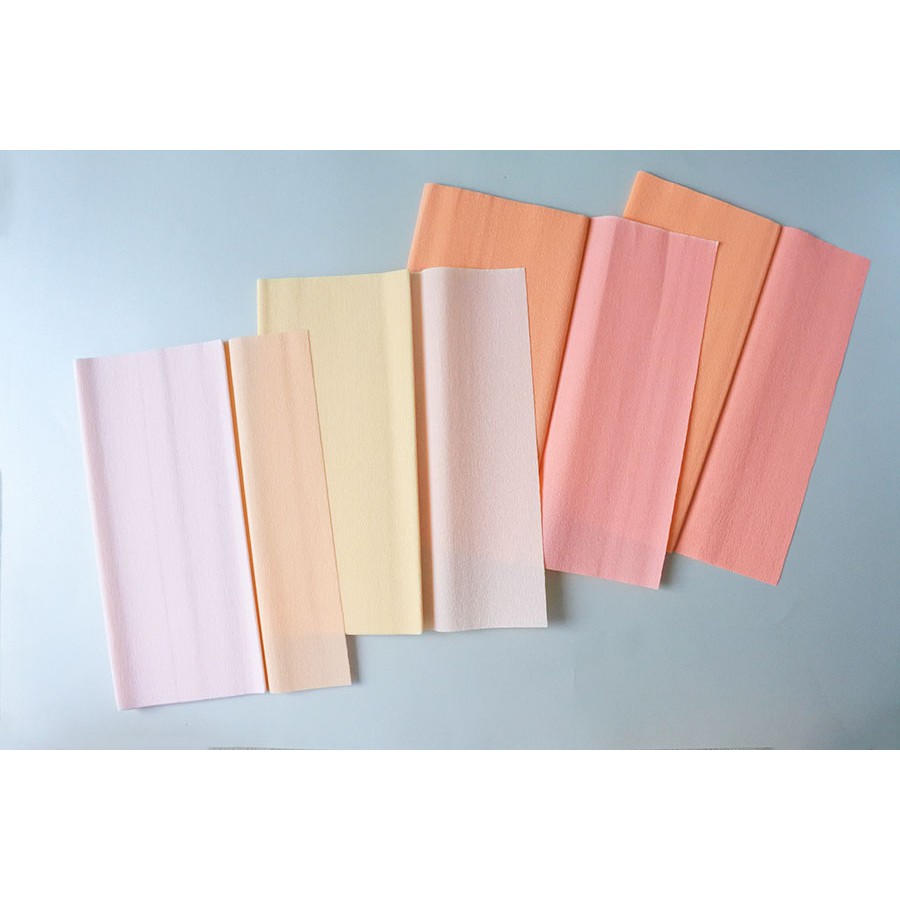 Doublette Crepe Paper for Paper Flower Peach Pallete (from Germany
