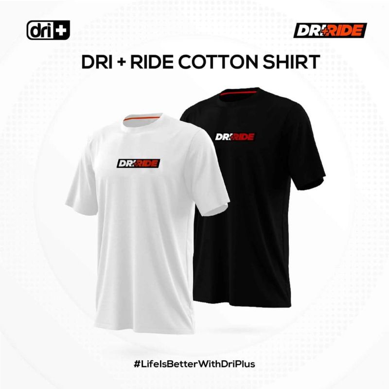 Dri Plus DUMSR2201 Men's DRI+RIDE Anti-Odor Sweat Wicking Cotton Shirt ...