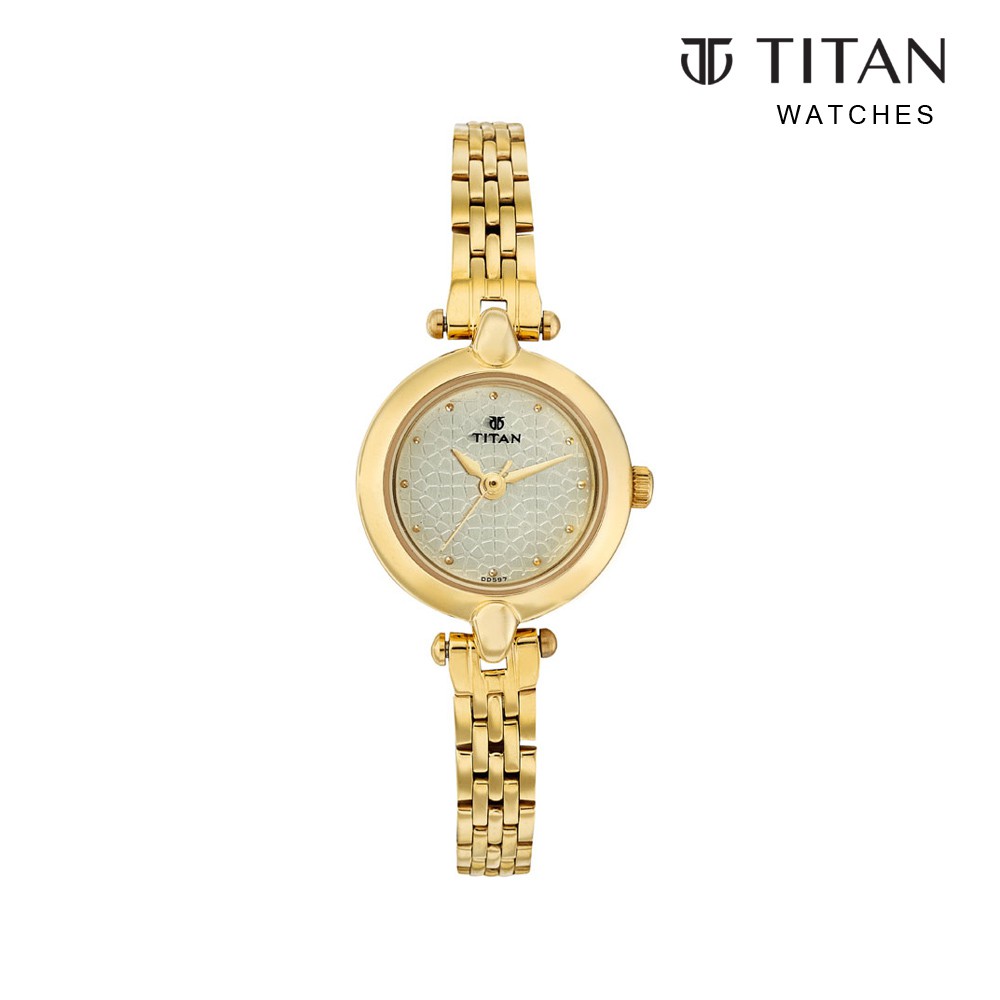 Titan gold case on sale watch