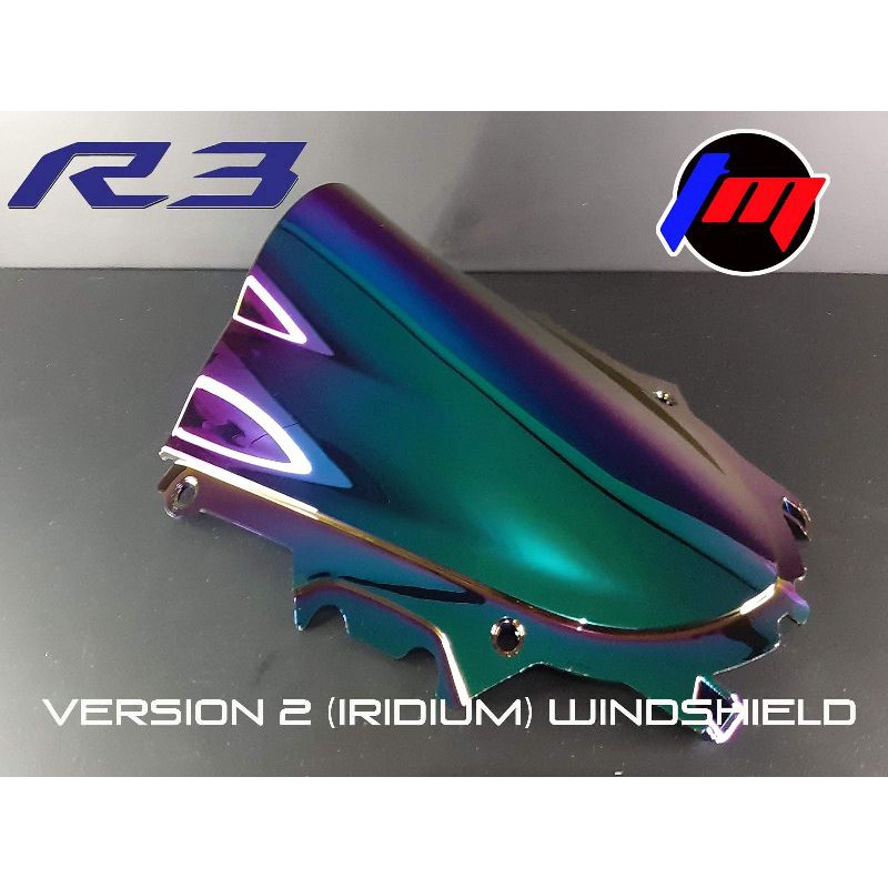 R3 version 2 iridium double windshield | Shopee Philippines