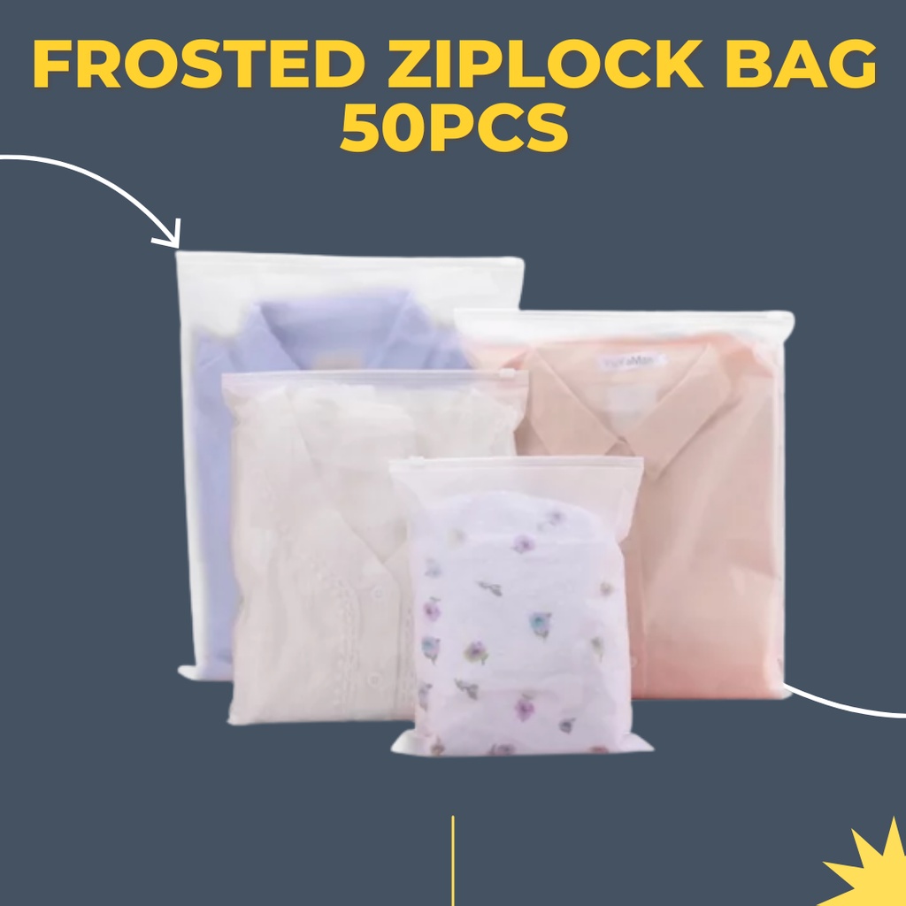 Frosted matte ziplock sale