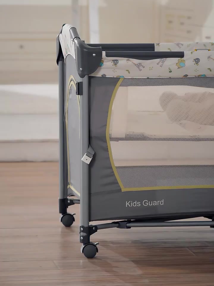 Foldable Crib For Baby Multi Functional Cradle Bed Newborn Portability ...