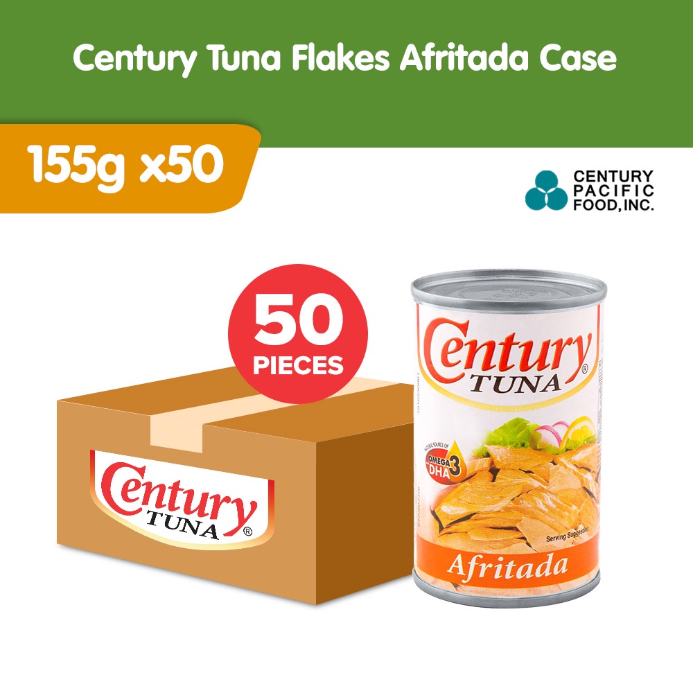 Century Tuna Flakes Afritada 155g Pack of 50