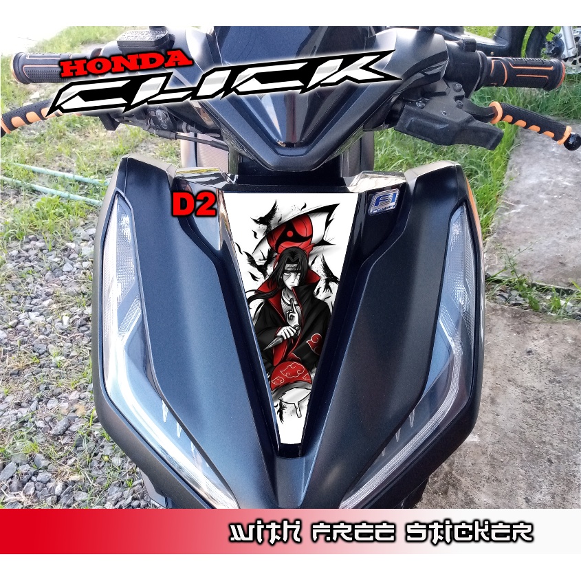 Honda Click Front Panel Sticker Decal Naruto Design Shopee Philippines