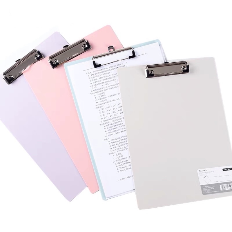 1 PC A4 Document Folder / File Folder Clip Board Shopee Philippines