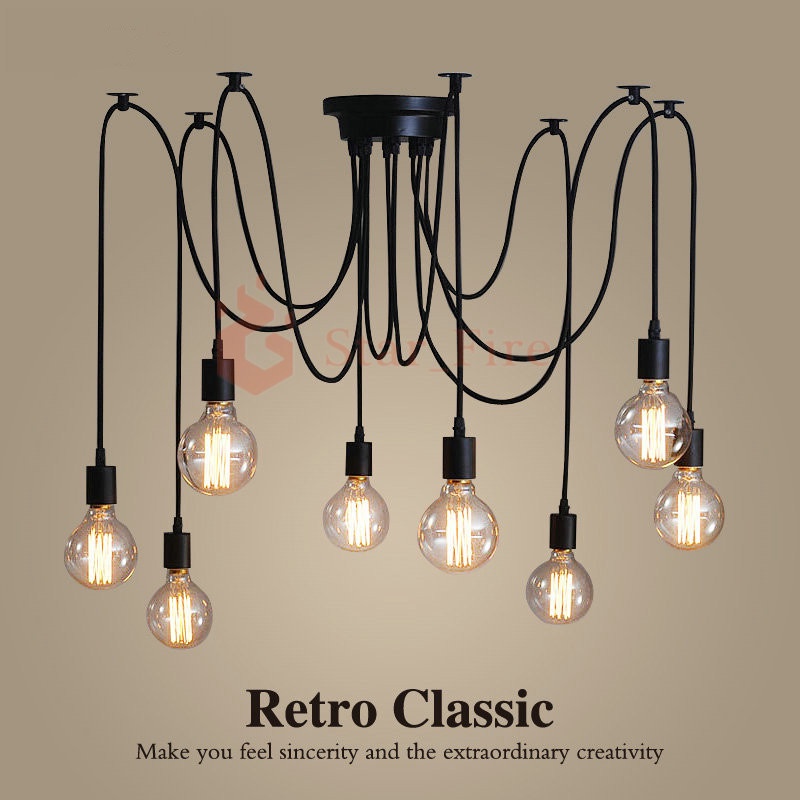 12m Hang Light DIY Retro Bar Counter Light Chandelier Pendant Lamp Drop lights Ceiling light