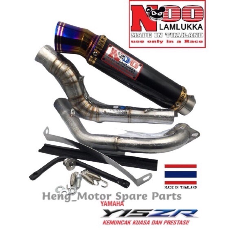 Nlk Noo Lamlukka Y15zrlc135 Racing Exhaust Open 32mm35mm Black Pipe Open Nlk Noo Thai Ekzos