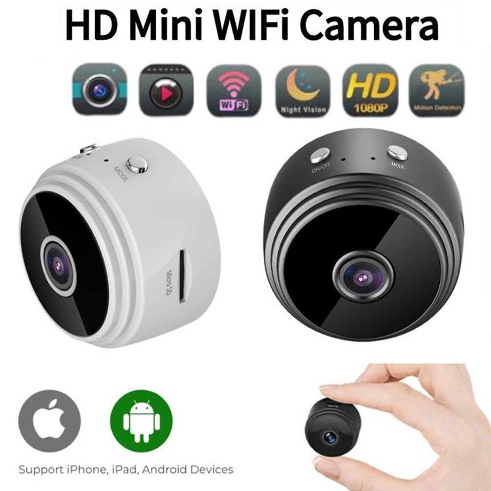 Exhg a9 cordless mini camera strong magnetic mount motion detection