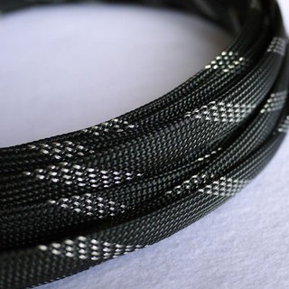 5meters 14mm Tight Braided PET Expandable Sleeving Cable Wire