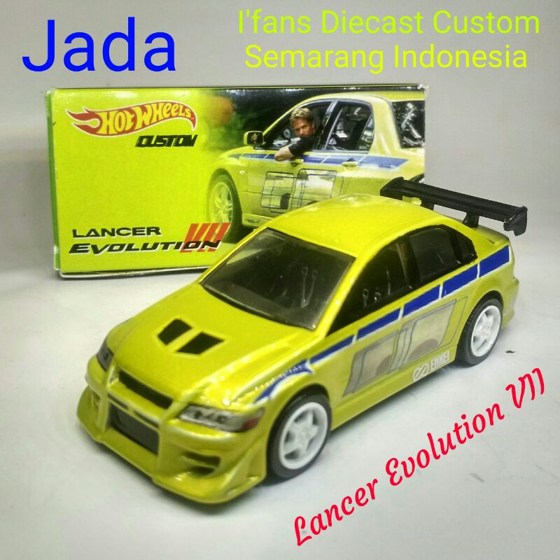 Diecast Jada 64 Mitsubishi Lancer Evolution 7 Bryan Fast and Furious ...