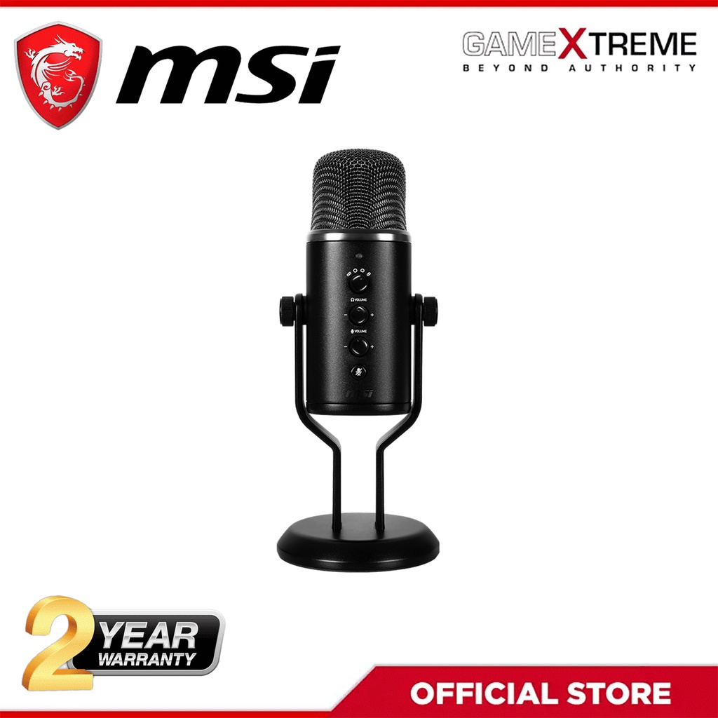 MSI Immerse GV60 Streaming Microphone Black Shopee Philippines