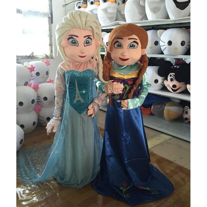 Frozen Mascot Costume Elsa Anna Mascots Costumes Maskot Frozen Let It ...