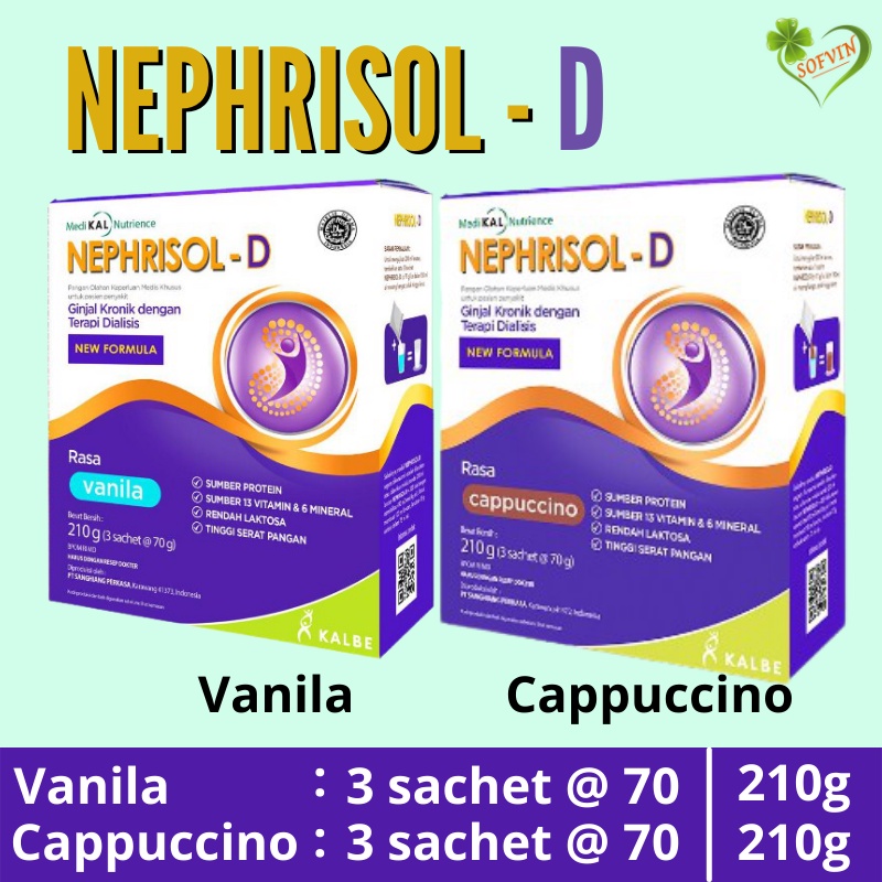Nephrisold 210g Vanilla 210g Cappuccino Nutritional Milk For