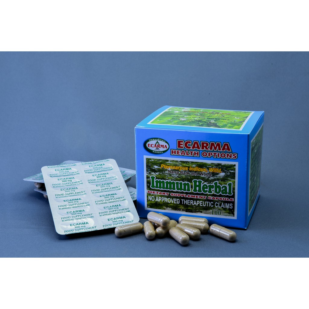 Ecarma 2 Boxes Narra Immun Herbal Dietary Capsules (200 Capsules ...