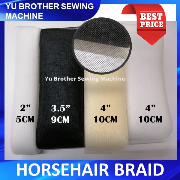 Borong Horsehair Braid / Pengeras Kain / Lace Netting Wave (Soft) Sell ...