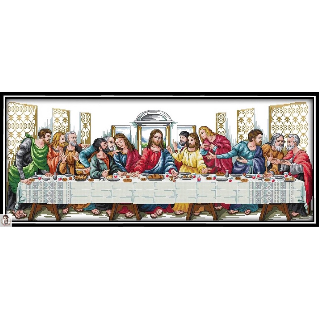 The Last Supper Cross Stitch "PATTERN ONLY" Shopee Philippines