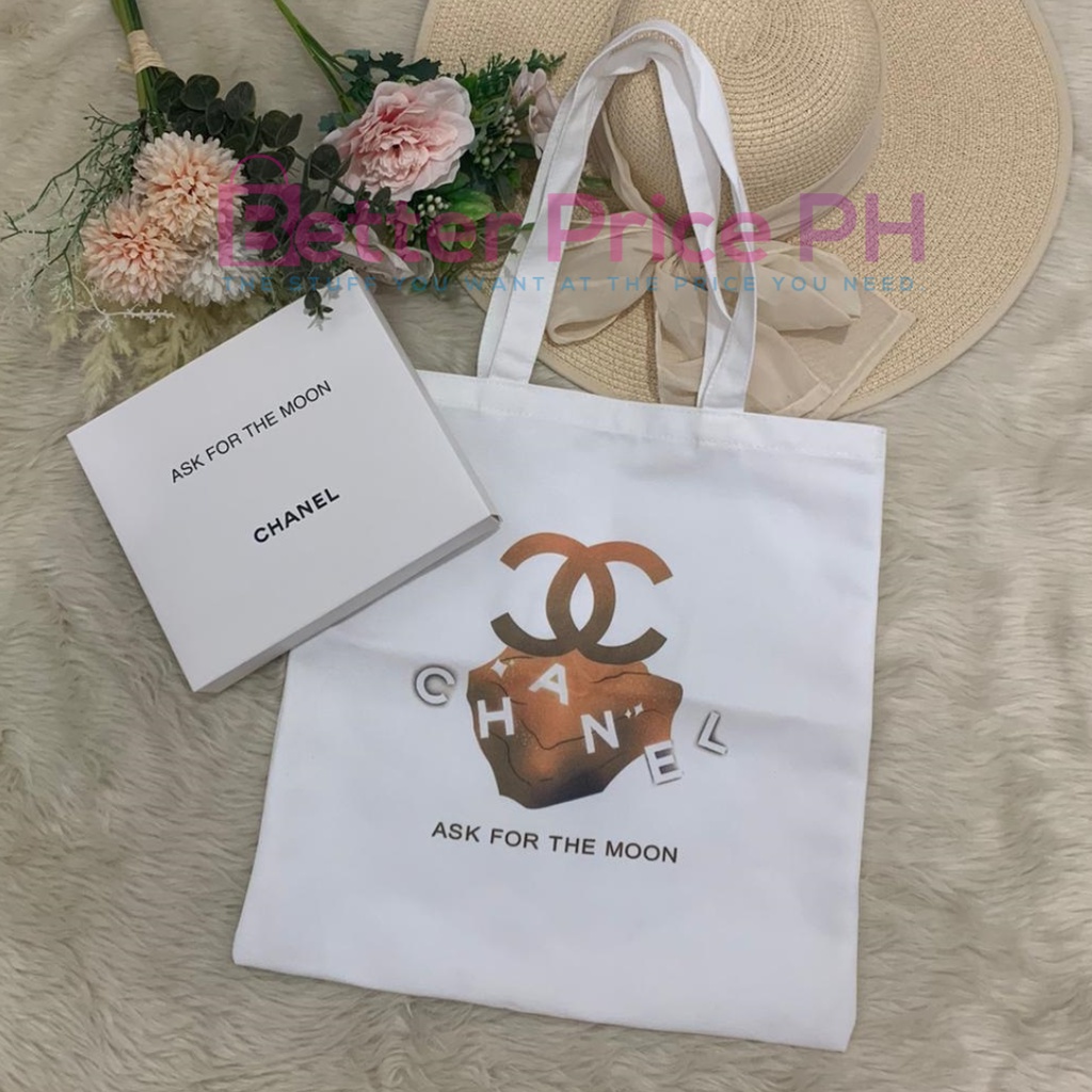 CHANEL BEAUTÉ Canvas Tote Bag Ask For The Moon GWP VIP Gift