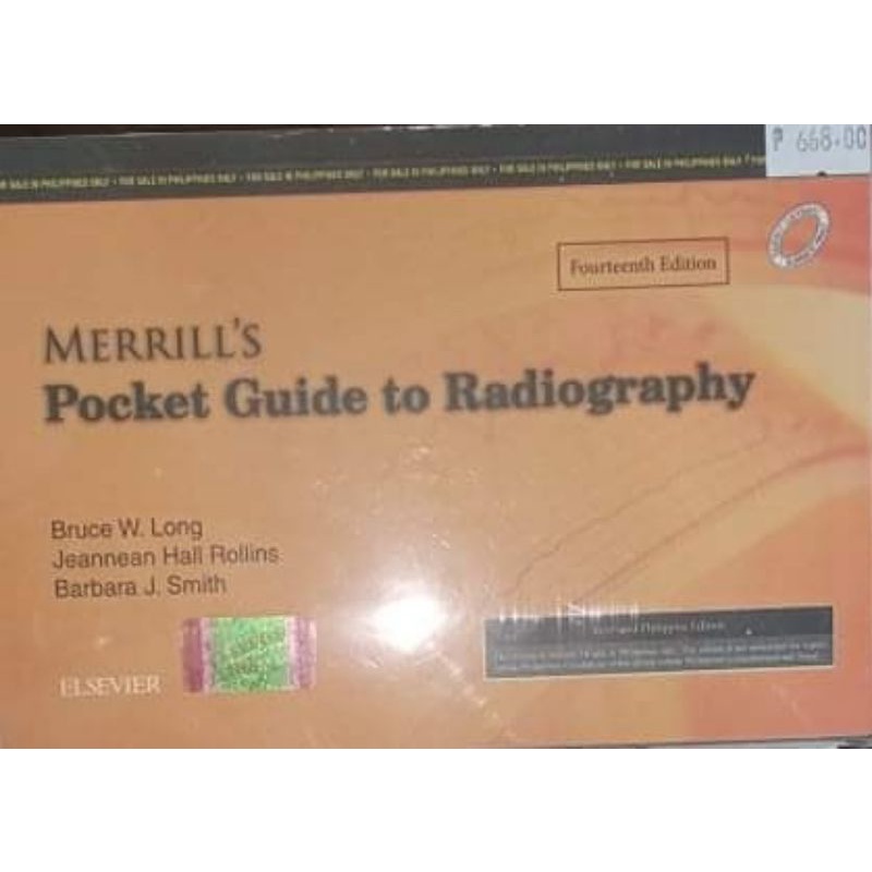 Merrill's Pocket Guide to Radiography 14th Edition By. Bruce Long ...