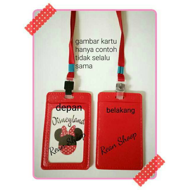 MERAH ID card holder, ID card holder, name holder redTAG | Shopee ...