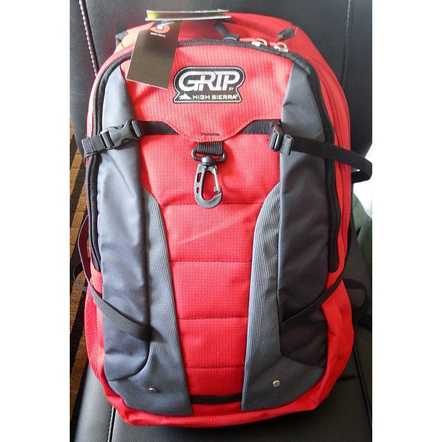 Grip High Sierra Backpack Quake Red Crimson 59168 NewUSA