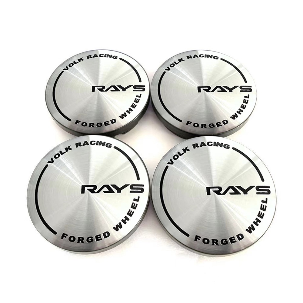 4pcs 56mm RAYS Car Wheel Center Hub Caps Universal ABS Vehicle Tyre ...
