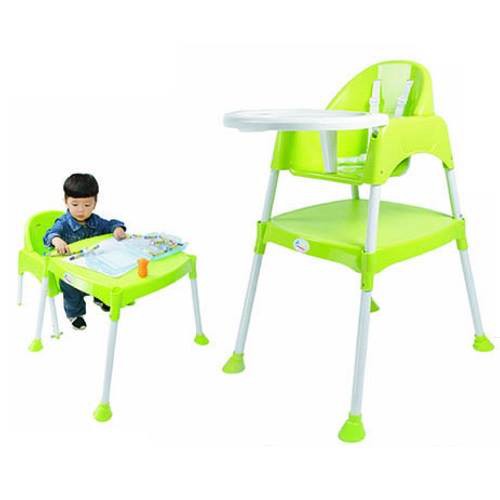 High chair that turns into store a table