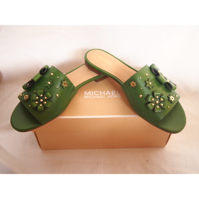 Michael kors olive online green sandals