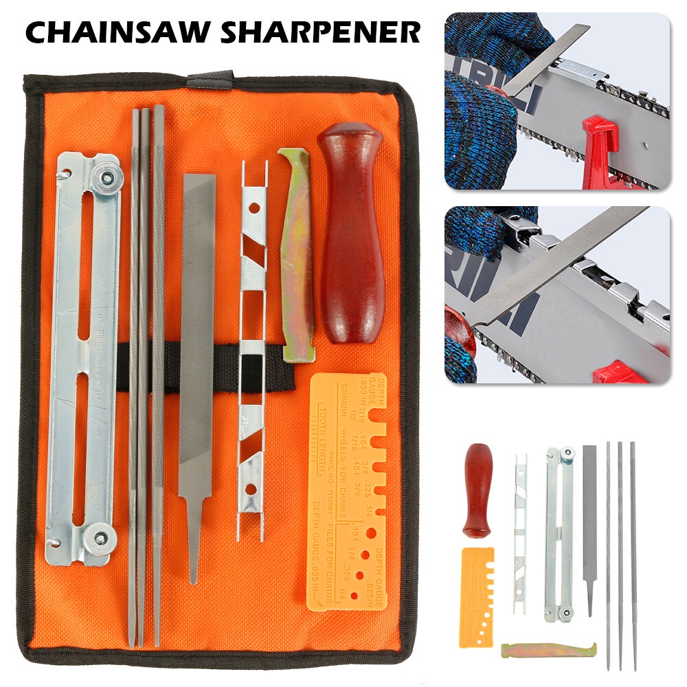 10X Chainsaw File Sharpening Stihl Filing Kit Chain Saw Files Tool FSr
