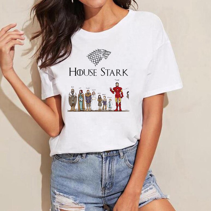 stark t shirt iron man game of thrones