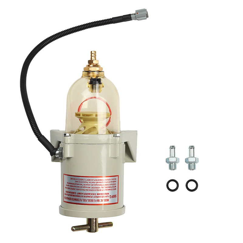 500FG Assembly with Heating Wire Fuel Filter Marine Boat Trucks 90GPH