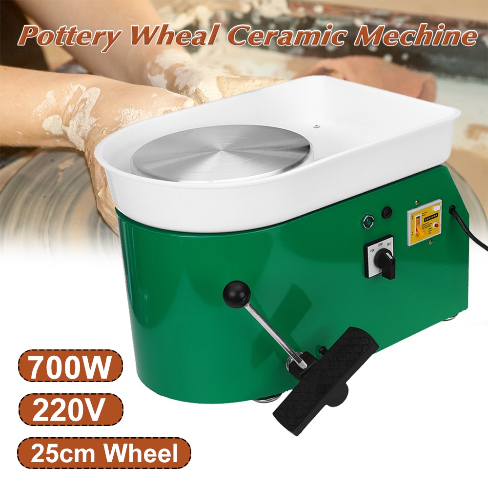 25cm 700W Brushless Electric Pottery Wheel Machine Ceramic Shaping Tool