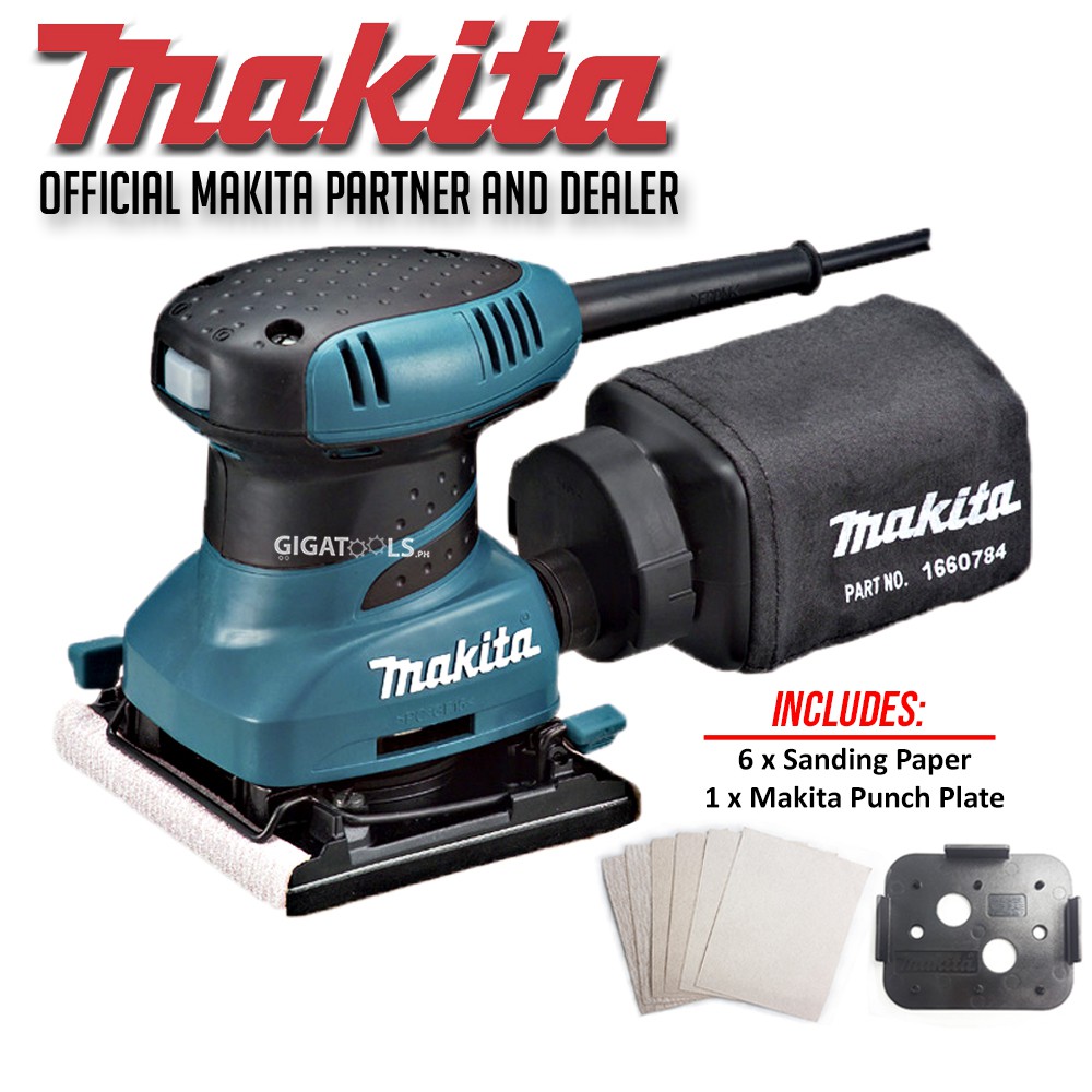 Makita BO4556 4x4-3/8" Finishing Sander ( 200W ) With VARIANTS | Shopee ...