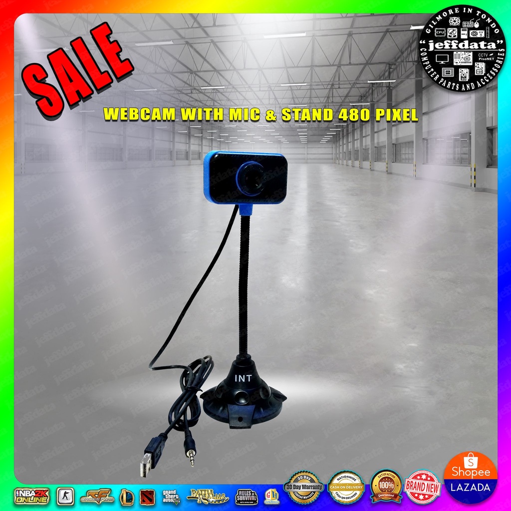 480 PIXEL WEBCAM WITH MIC & STAND 480 PIXEL (jeffdata computer parts ...
