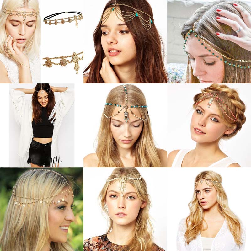 Bohemian Style Headdress Fringed Headgear Women Girls Hair