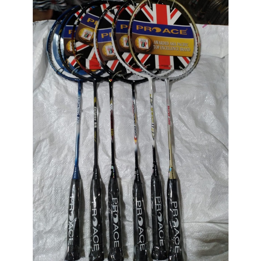 Pro ACE BADMINTON Racket/PROACE LIGHTNING - SNIPER ORIGINAL 30LBS ...