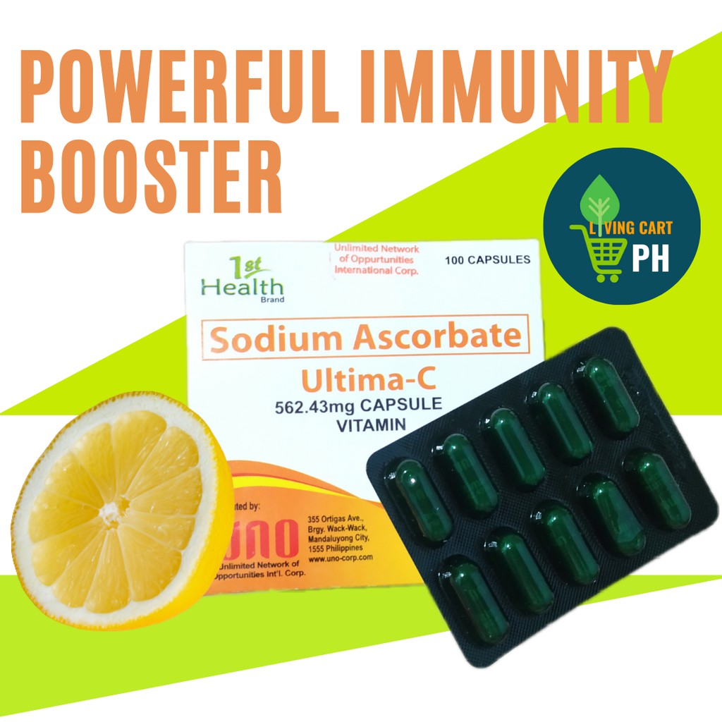 Sodium Ascorbate Multivitamins 20 caps Ultima C 562.43mg Vitamins na