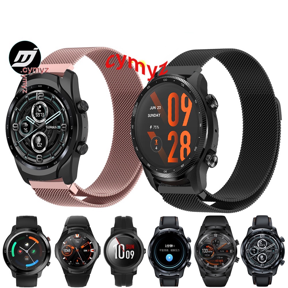 Leder-Armband Für Ticwatch Pro 3/Coros Pace 3 Usw. – 22 Mm, Weiches Leder, Wasserabweisend, Verschiedene Farben