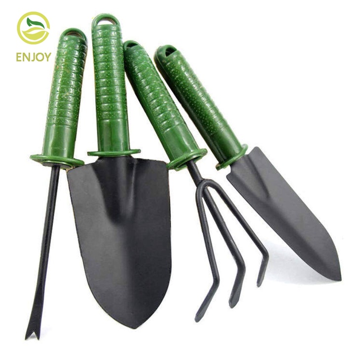 4 Pieces Gardening Tool Set Includes Small Shovel/Weeder/Rake/Trowel