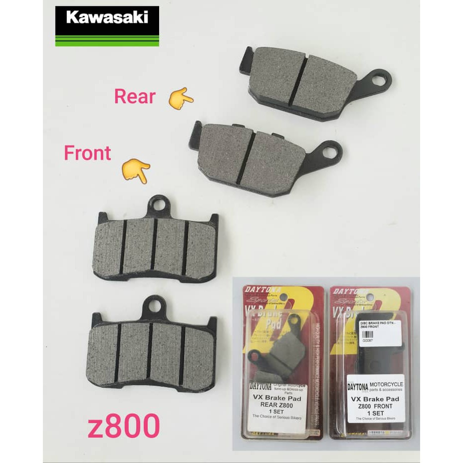Z800 Rear dis pad Daytona Stock AT KL Sabah sarawak | Shopee Philippines