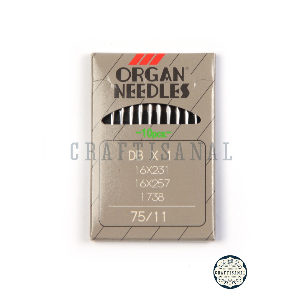 Organ Needles DBX1 75/11, DBX1 90/14 and DBX1 100/16 High Speed or