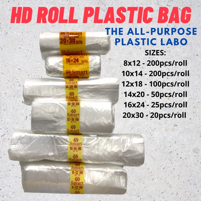 HD Roll AllPurpose Packing/ Plastic Roll Bag/ Plastic Labo Shopee