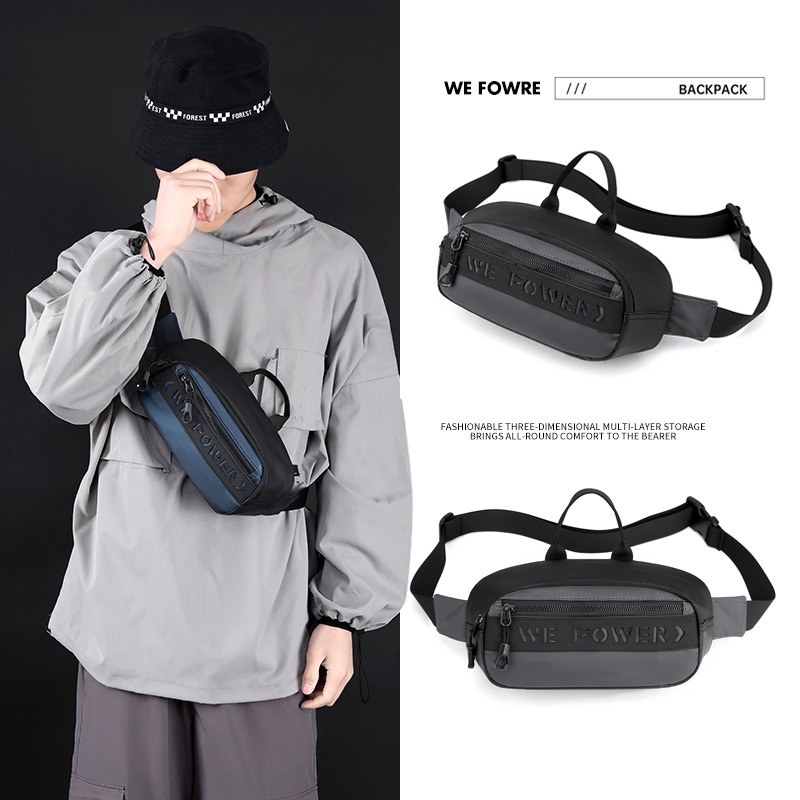 Sports Waist belt bag for men multifunction Outdoor sling Chest