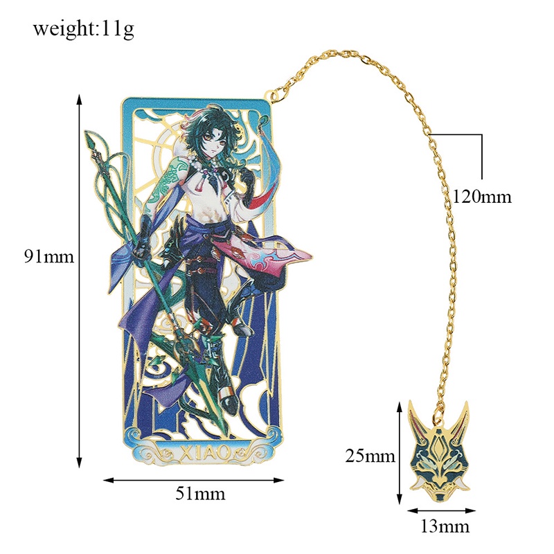 genshin impact bookmark metal bookmark genshin impact miko Raiden ...