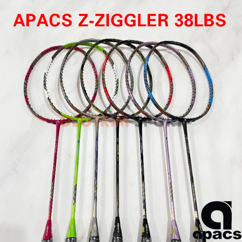 Apacs Z Ziggler 38lbs ZZiggler Badminton Racket Original Shopee