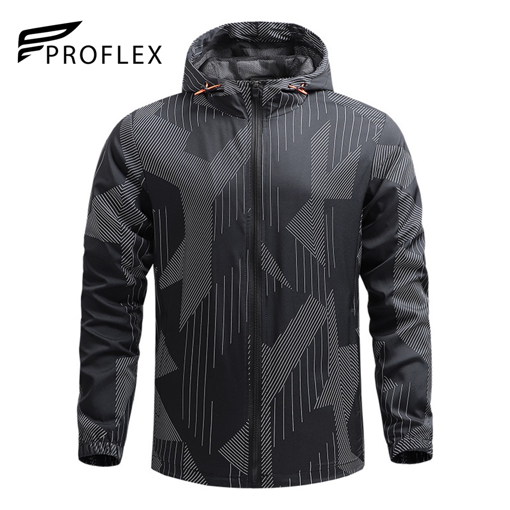 PROFLEX Men's Patterned Windbreaker Light Jacket PF2156 | Shopee ...
